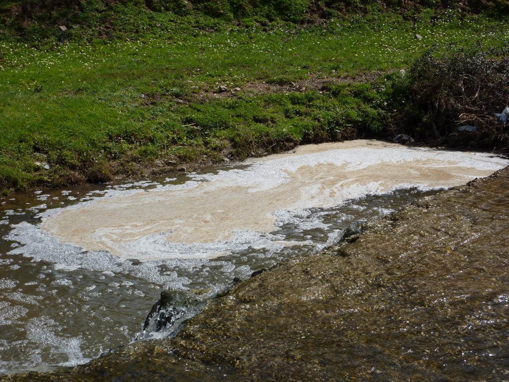 Contaminated stream outside Monesterio